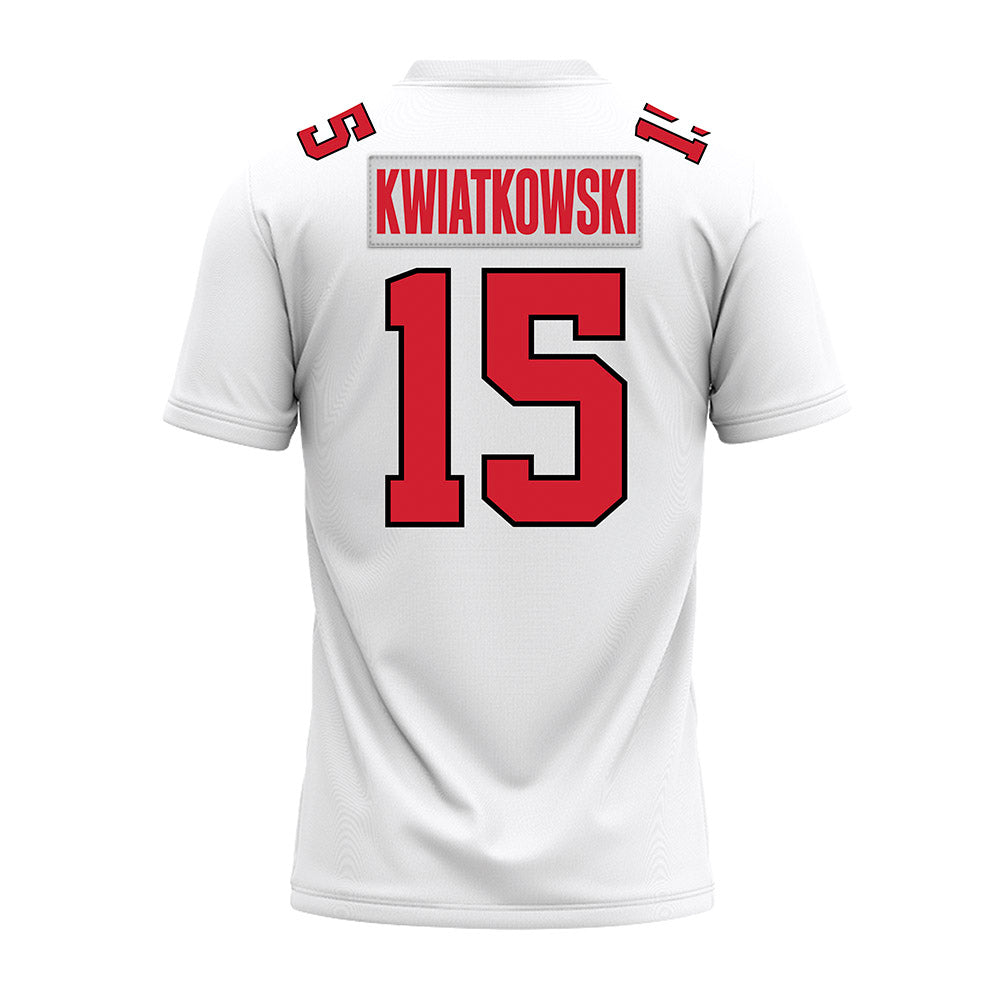 Illinois State - NCAA Football : Chase Kwiatkowski - White Premium Football Jersey-1