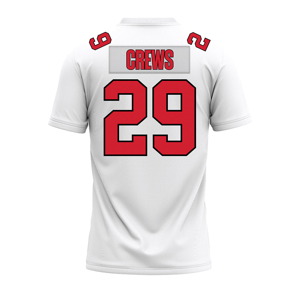 Illinois State - NCAA Football : Aidan Crews - White Premium Football Jersey-1