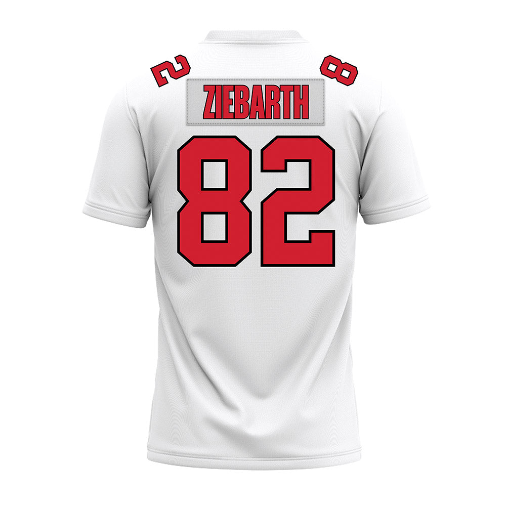Illinois State - NCAA Football : Max Ziebarth - White Premium Football Jersey-1