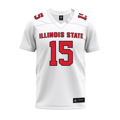 Illinois State - NCAA Football : Chase Kwiatkowski - White Premium Football Jersey-0