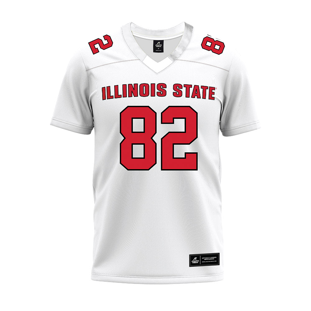 Illinois State - NCAA Football : Max Ziebarth - White Premium Football Jersey-0