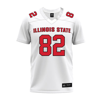 Illinois State - NCAA Football : Max Ziebarth - White Premium Football Jersey-0