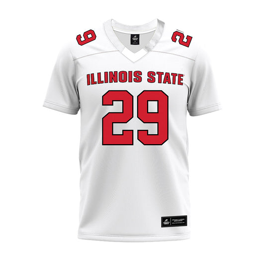Illinois State - NCAA Football : Aidan Crews - White Premium Football Jersey-0