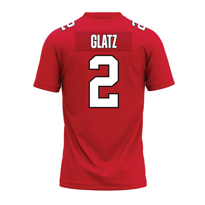 Illinois State - NCAA Football : Seth Glatz - Red Premium Football Jersey-1
