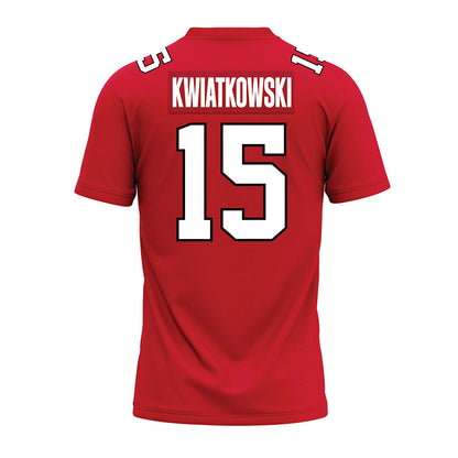 Illinois State - NCAA Football : Chase Kwiatkowski - Red Premium Football Jersey-1