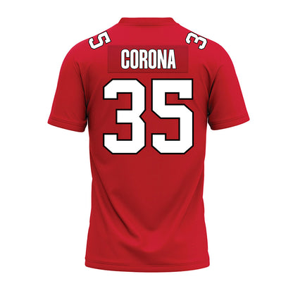 Illinois State - NCAA Football : Anthony Corona - Red Premium Football Jersey-1