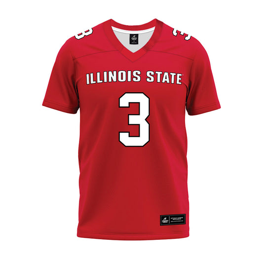 Illinois State - NCAA Football : Albert Gooden III - Red Premium Football Jersey-0