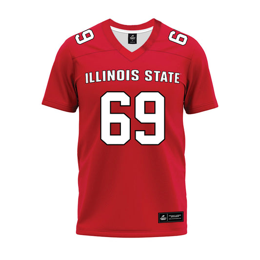 Illinois State - NCAA Football : Mezziahs McDaniel - Red Premium Football Jersey-0
