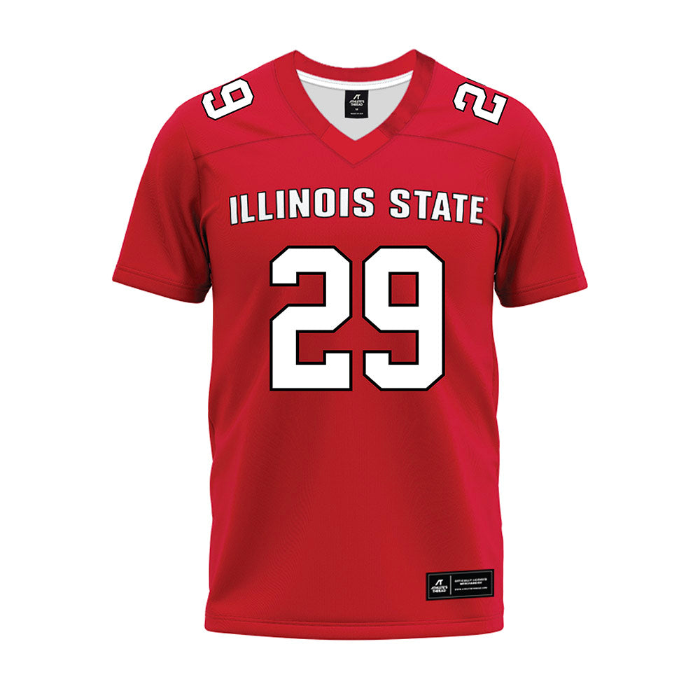 Illinois State - NCAA Football : Aidan Crews - Red Premium Football Jersey-0