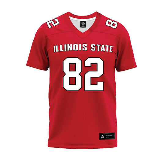 Illinois State - NCAA Football : Max Ziebarth - Red Premium Football Jersey