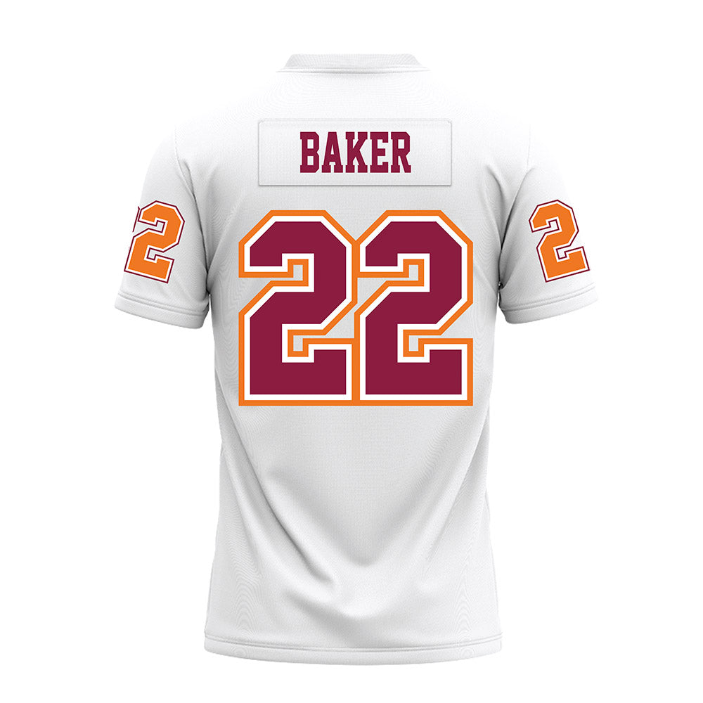 Virginia Tech - NCAA Football : Bryce Baker - White Premium Football Jersey-1