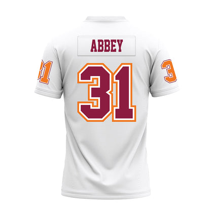 Virginia Tech - NCAA Football : Jason Abbey - White Premium Football Jersey-1