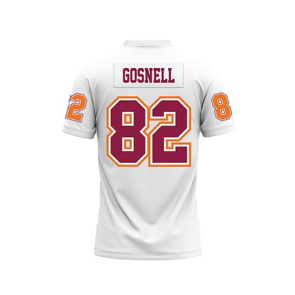 Virginia Tech - NCAA Football : Benji Gosnell - White Premium Football Jersey-1