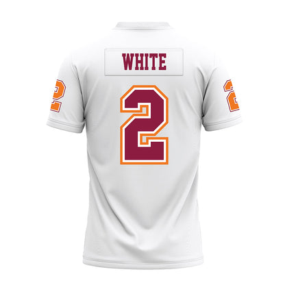 Virginia Tech - NCAA Football : Jaquez White - White Premium Football Jersey-1
