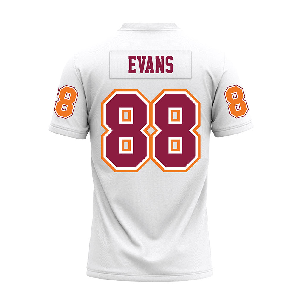 Virginia Tech - NCAA Football : Christian Evans - White Premium Football Jersey-1