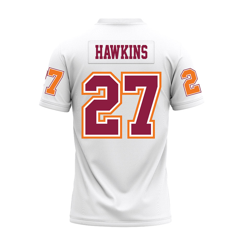 Virginia Tech - NCAA Football : Marcellous Hawkins - White Premium Football Jersey-1
