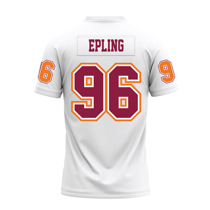 Virginia Tech - NCAA Football : Christian Epling - White Premium Football Jersey-1