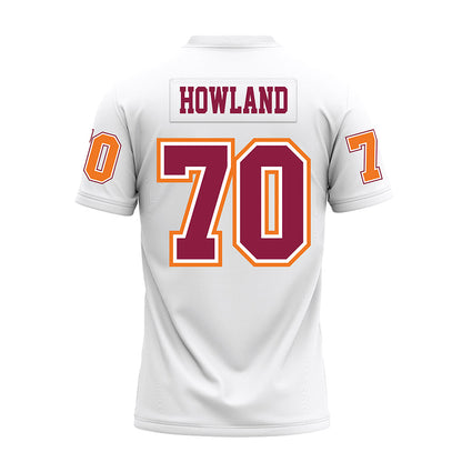 Virginia Tech - NCAA Football : Logan Howland - White Premium Football Jersey-1