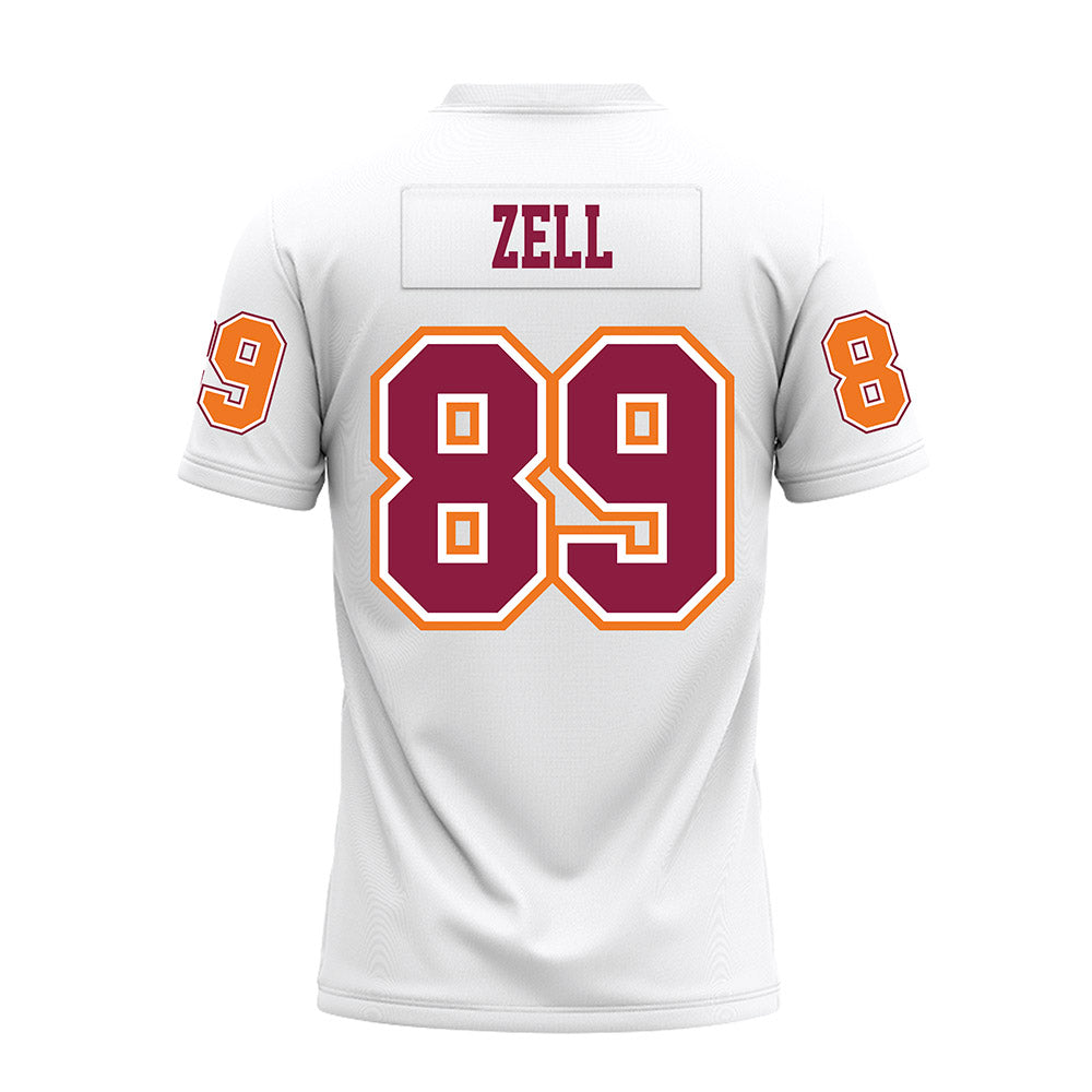 Virginia Tech - NCAA Football : Hudson Zell - White Premium Football Jersey-1