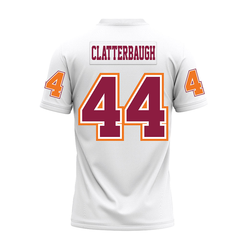 Virginia Tech - NCAA Football : Brett Clatterbaugh - White Premium Football Jersey-1
