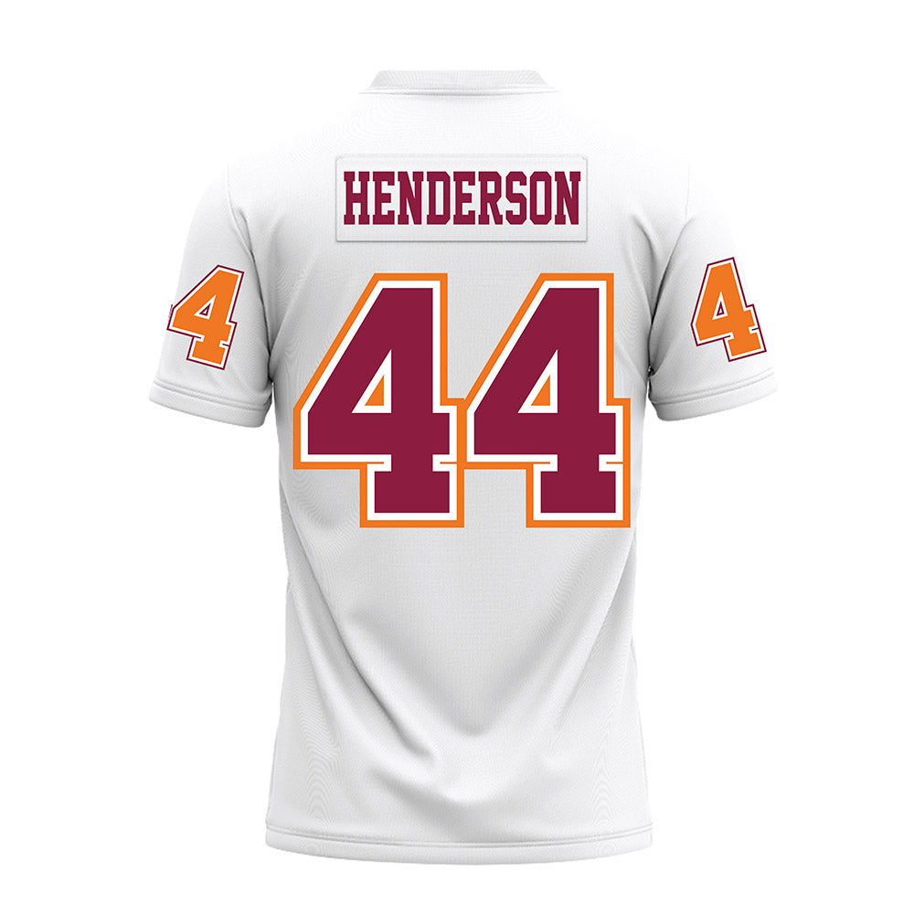 Virginia Tech - NCAA Football : Matt Henderson - White Premium Football Jersey-1