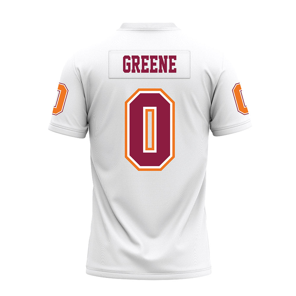 Virginia Tech - NCAA Football : Ayden Greene - White Premium Football Jersey-1