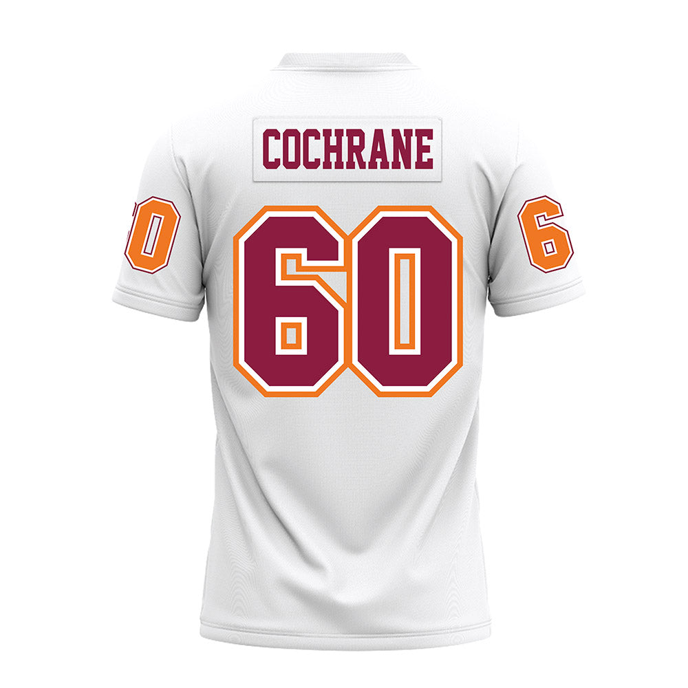 Virginia Tech - NCAA Football : Maddox Cochrane - White Premium Football Jersey-1