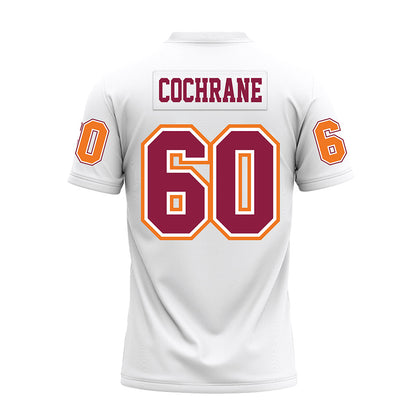 Virginia Tech - NCAA Football : Maddox Cochrane - White Premium Football Jersey-1
