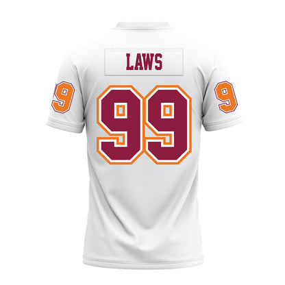 Virginia Tech - NCAA Football : Emmett Laws - White Premium Football Jersey-1