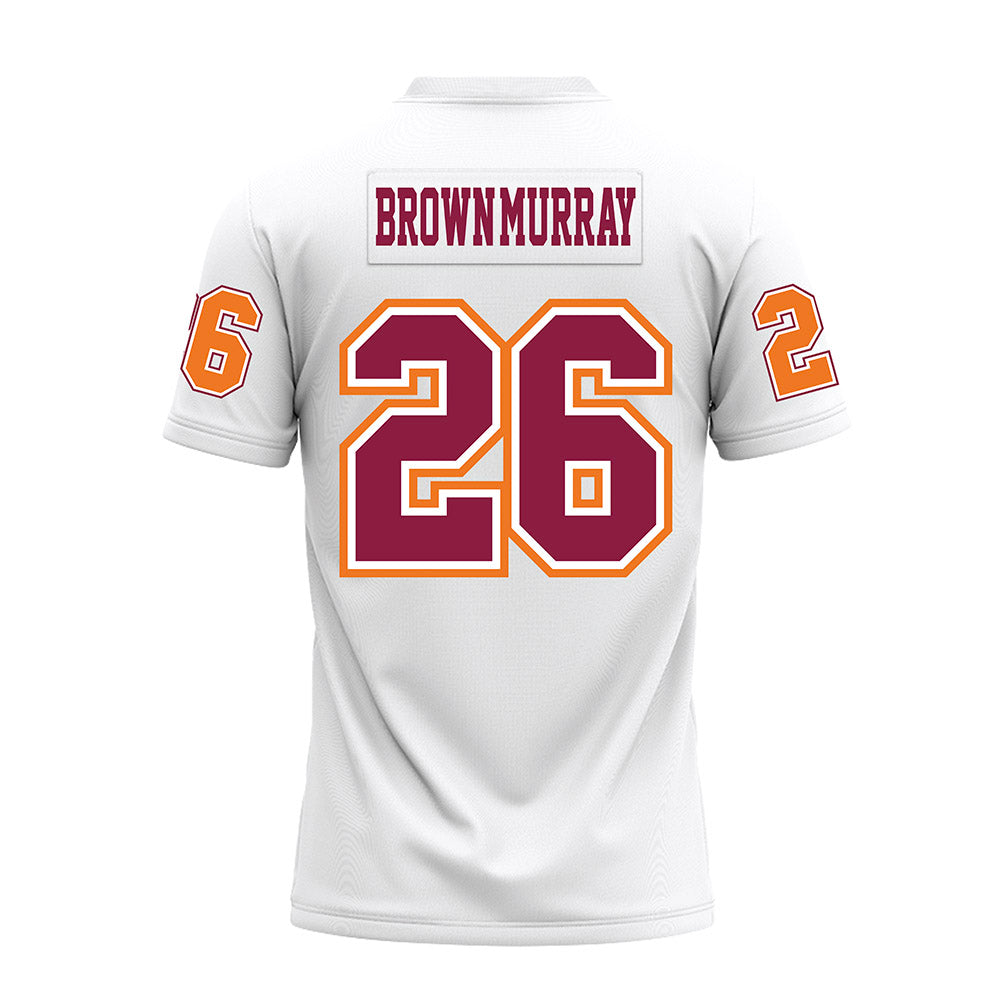 Virginia Tech - NCAA Football : Isaiah Brown-Murray - White Premium Football Jersey-1