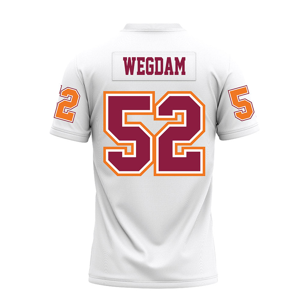 Virginia Tech - NCAA Football : Buddy Wegdam - White Premium Football Jersey-1