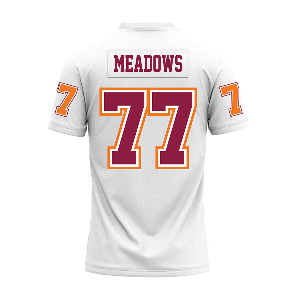 Virginia Tech - NCAA Football : Brody Meadows - White Premium Football Jersey-1
