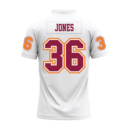 Virginia Tech - NCAA Football : Brody Jones - White Premium Football Jersey-1