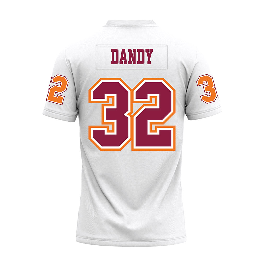 Virginia Tech - NCAA Football : Deric Dandy - White Premium Football Jersey-1