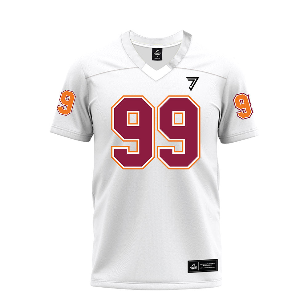 Virginia Tech - NCAA Football : Cole Reemsnyder - White Premium Football Jersey-0
