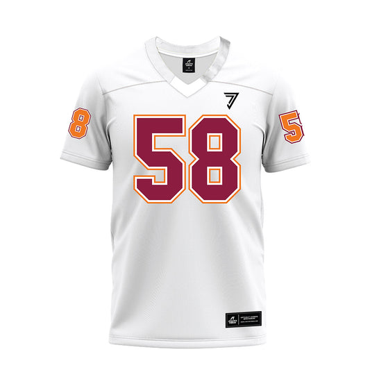 Virginia Tech - NCAA Football : Roseby Lubintus - White Premium Football Jersey-0
