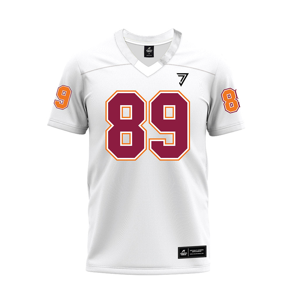 Virginia Tech - NCAA Football : Hudson Zell - White Premium Football Jersey-0