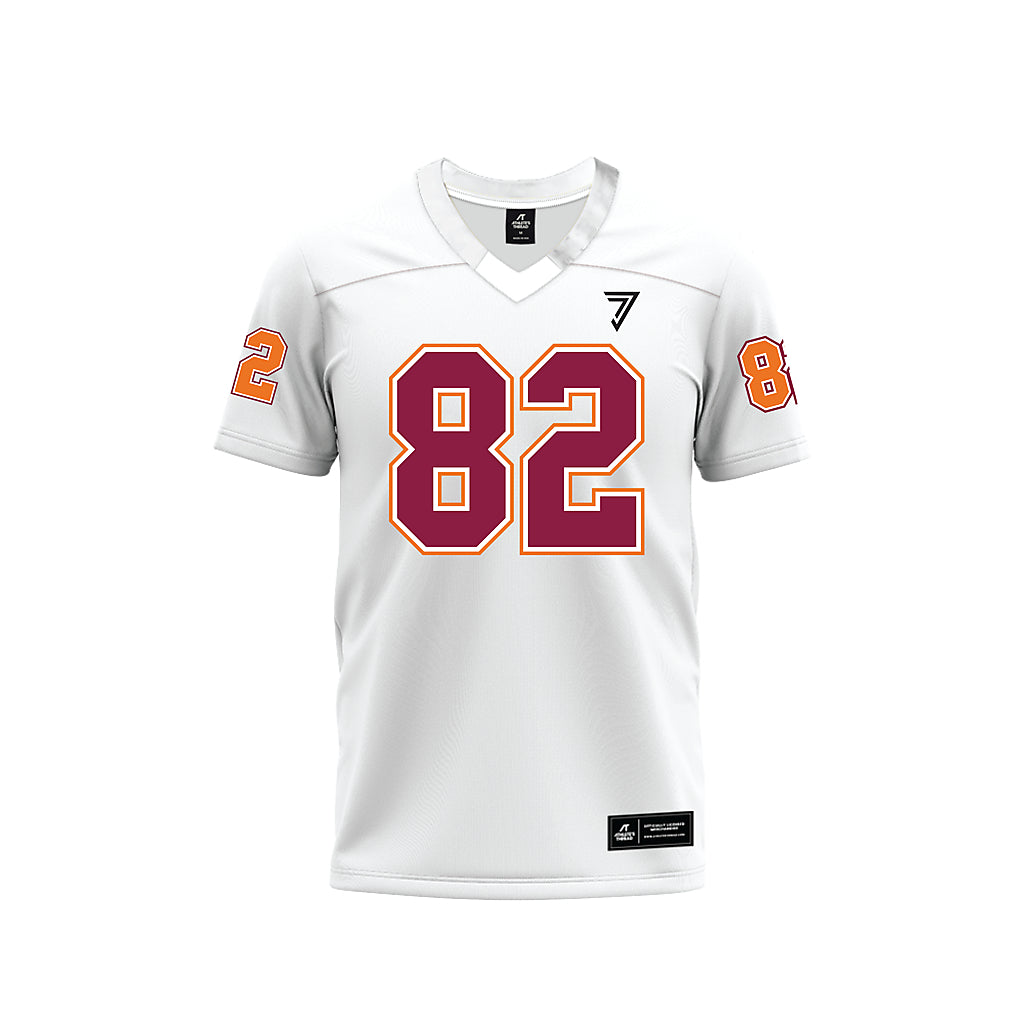 Virginia Tech - NCAA Football : Benji Gosnell - White Premium Football Jersey-0