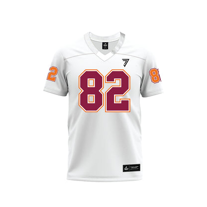 Virginia Tech - NCAA Football : Benji Gosnell - White Premium Football Jersey-0