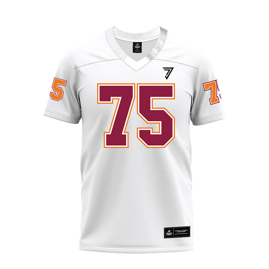 Virginia Tech - NCAA Football : Benjamin Eziuka - White Premium Football Jersey-0