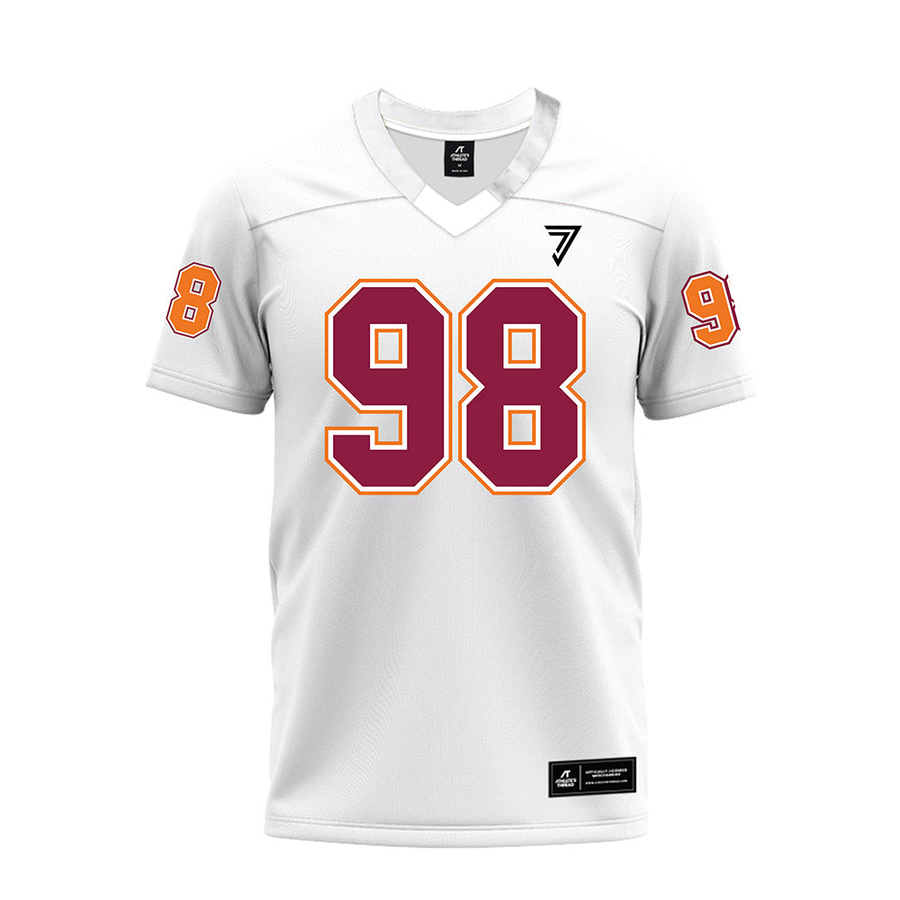 Virginia Tech - NCAA Football : Will Love - White Premium Football Jersey-0