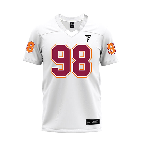 Virginia Tech - NCAA Football : Will Love - White Premium Football Jersey-0