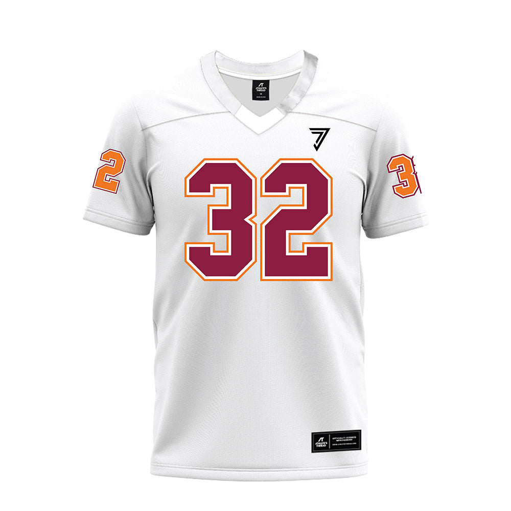 Virginia Tech - NCAA Football : Deric Dandy - White Premium Football Jersey-0