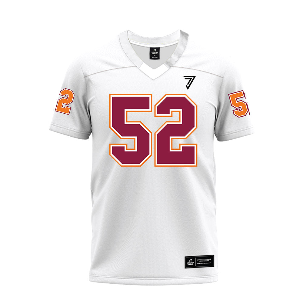Virginia Tech - NCAA Football : Buddy Wegdam - White Premium Football Jersey-0
