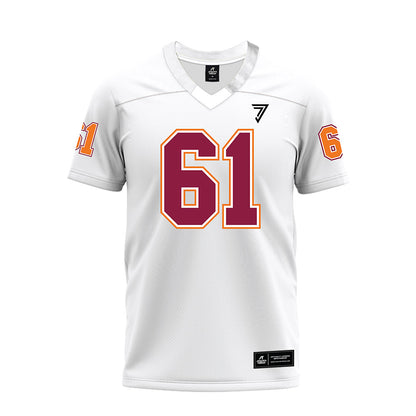 Virginia Tech - NCAA Football : Justin Bell - White Premium Football Jersey-0