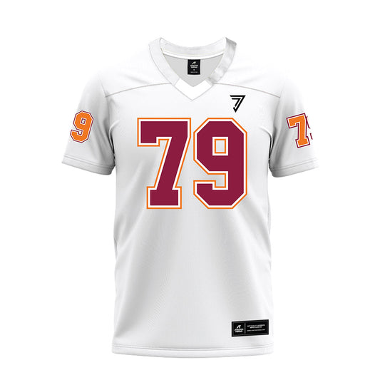 Virginia Tech - NCAA Football : Johnny Garrett - White Premium Football Jersey-0