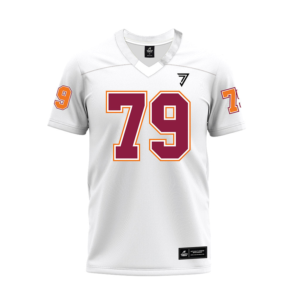 Virginia Tech - NCAA Football : Johnny Garrett - White Premium Football Jersey-0