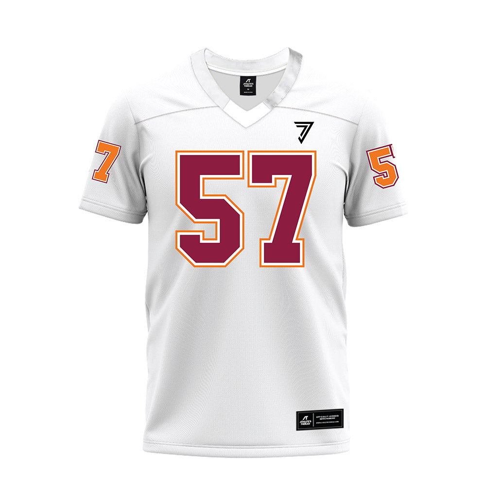 Virginia Tech - NCAA Football : Lucas Austin - White Premium Football Jersey-0