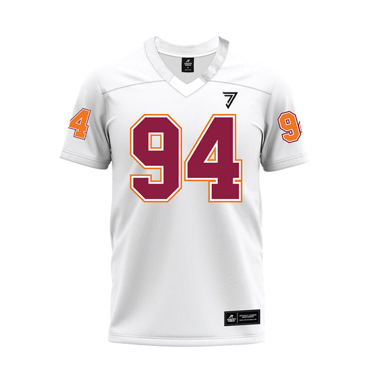 Virginia Tech - NCAA Football : Elhadj Fall - White Premium Football Jersey-0