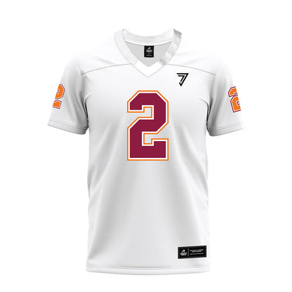 Virginia Tech - NCAA Football : Jaquez White - White Premium Football Jersey-0